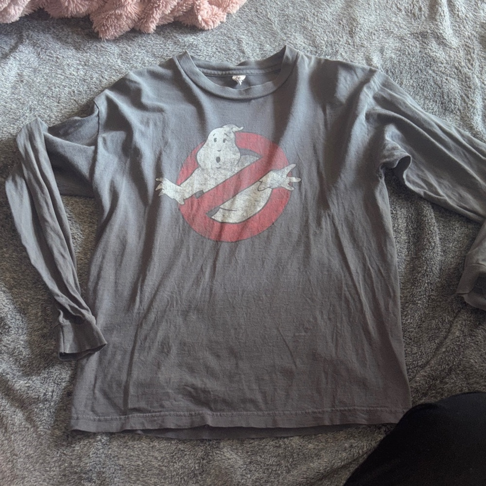 Ghostbusters Gray Long Sleeve Kids Shirt